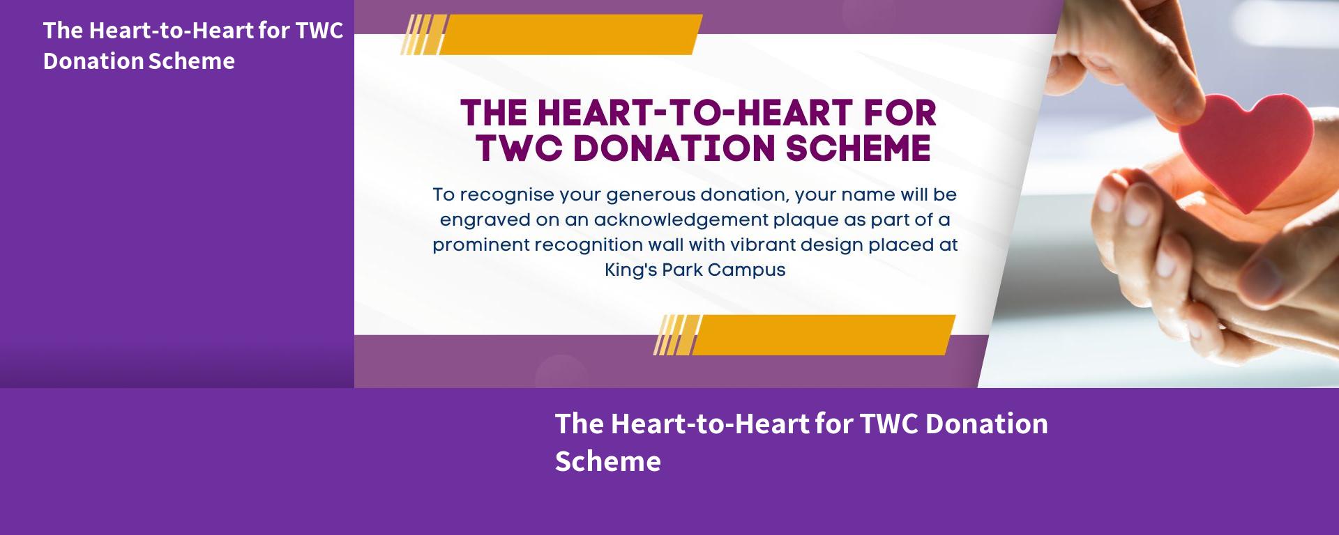 The Heart-to-Heart for TWC Donation Scheme