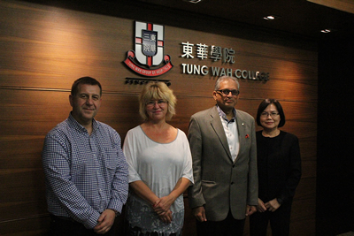 Tung Wah College meets the representatives from University of Stirling and takes them to tour around our Nursing Laboratory (13 October 2015)