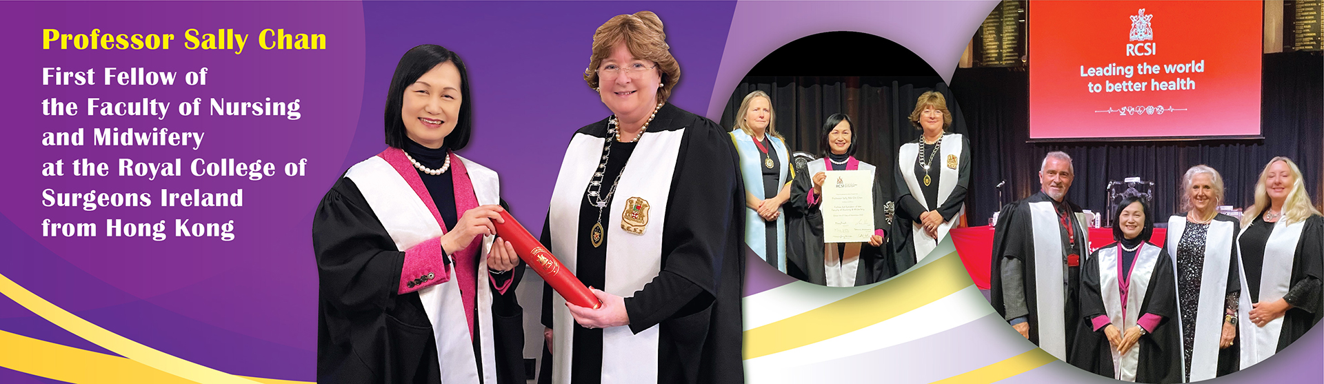 First Fellow of the Faculty of Nursing and Midwifery at the Royal College of Surgeons Ireland from Hong Kong