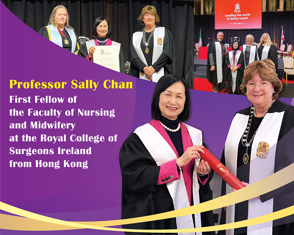 First Fellow of the Faculty of Nursing and Midwifery at the Royal College of Surgeons Ireland from Hong Kong