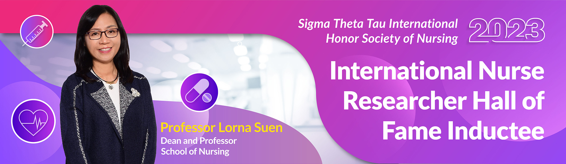 Professor Lorna Suen Inducted into International Nurse Researcher Hall of Fame