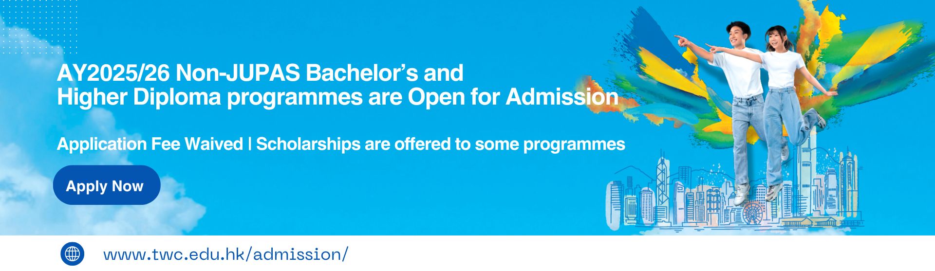 TWC website banners -AY2025/26 Admission